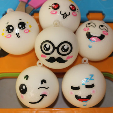 Cute Face Fragrant Bread Model Squishy Toys Stress Reliever Cell Phone Chain