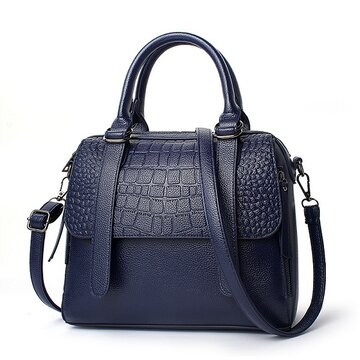 Women Alligator Print PU Leather Handbag