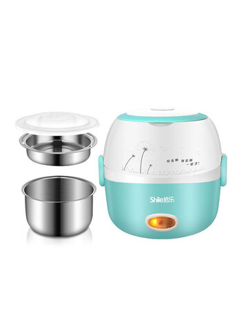 Stainless Steel Rice Cooker Portable Thermal Insulation Lunch Box Electric Heating Dinnerware Sets