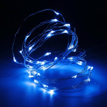 3M 4.5V 30 LED Battery Operated Silver Wire Mini Fairy String Light Multi-Color  Xmas Party Decor