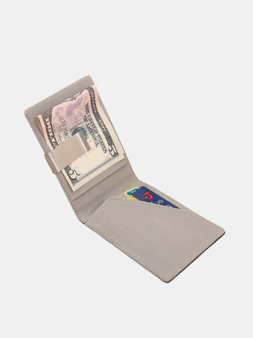 Masculino casual clipe de dinheiro carteira leve, cartões de dinheiro, porta-moedas