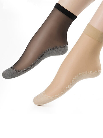 10 Pairs A Set Women Velvet Cotton Bottom Short Sock Non-slip Feet Massage Comfortable Breathable Socks