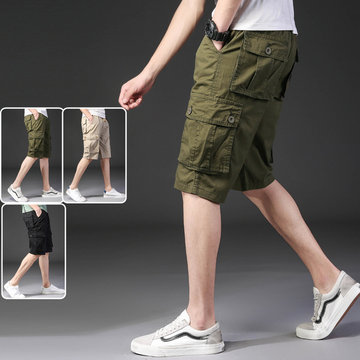 

Shorts Men's Season Trend Overalls Youth Casual Five Pants Students Loose Pants Pants Multi-pocket Pants
