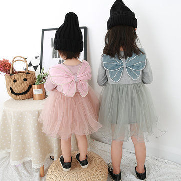 

Girls Butterfly Wings Tutu Dress For 1Y-9Y, Black pink white gray