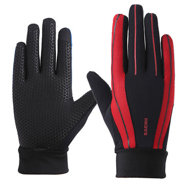 Summer Breathable Mesh Touch Screen Fishing Gloves