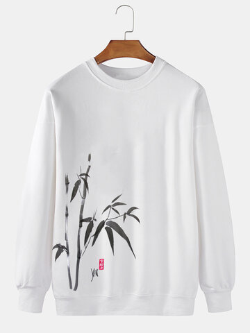 Sweatshirts chinois de peinture à l’encre de bambou