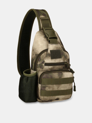 Polyester Camouflage USB Charging  Chest Bag