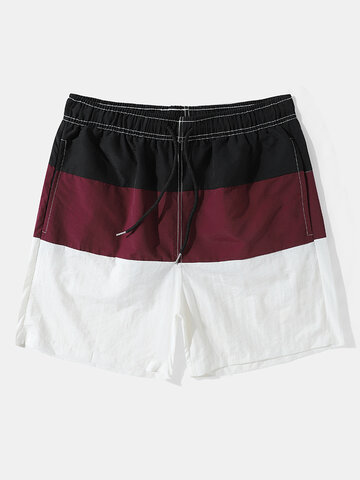 Colorblock Mesh Inside Quick Dry Shorts