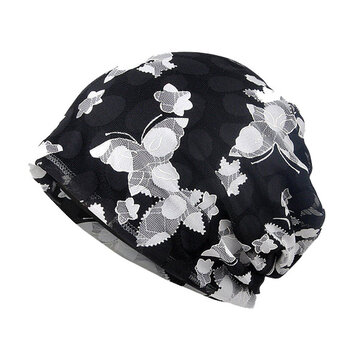 Damen Mütze aus Baumwolle mit Spitze Jacquard Kappe atmungsaktiv Sonnenhut geeignet für Freizeit Außen