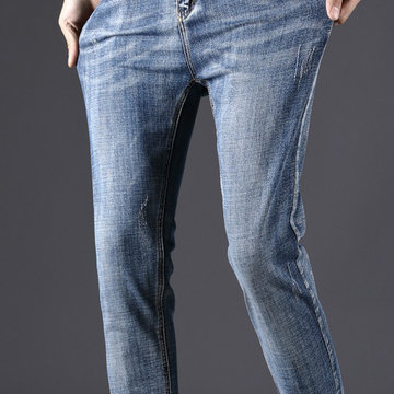 Mens fashion slim jeans new trousers 