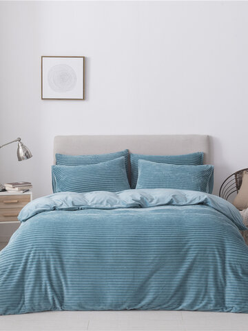 Сплошной цвет из трех частей в полоску для постельного белья Текстиль для дома