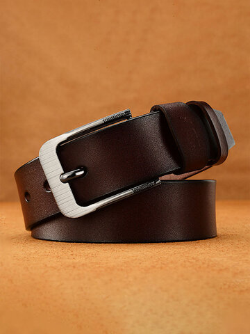JASSY 105-125cm Vintage PU Faux Leather Pin Buckle Belt