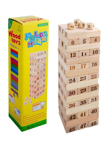 Board Games Domino Tower Game Tree Stacker Wooden Toys
