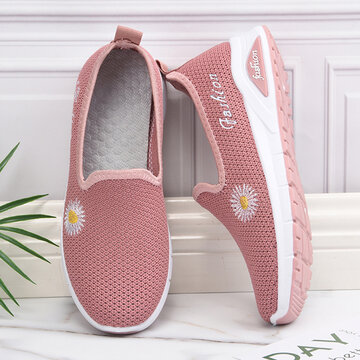 Daisy Decor Comfy Breathable Slip On Sneakers