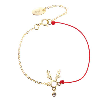 S925 Women Red Chain Bracelets