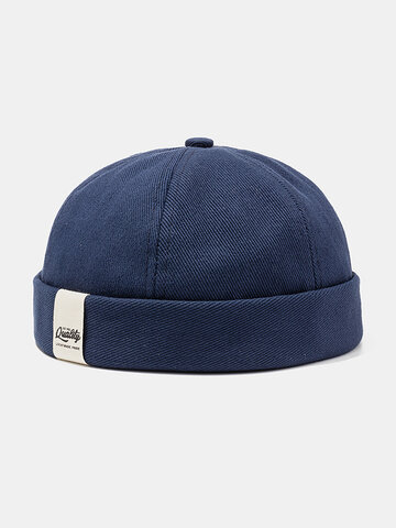 قبعة بحار كلاسيكية للرجال والنساء قبعة باردة صلبة اللون قبعات جمجمة