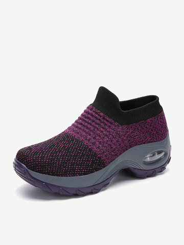 Breathable Sock Mesh Rocking Shoes