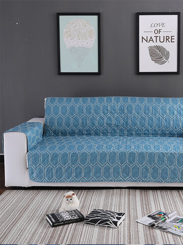 Blue Flower Pattern Pet Sofa Furniture Protector