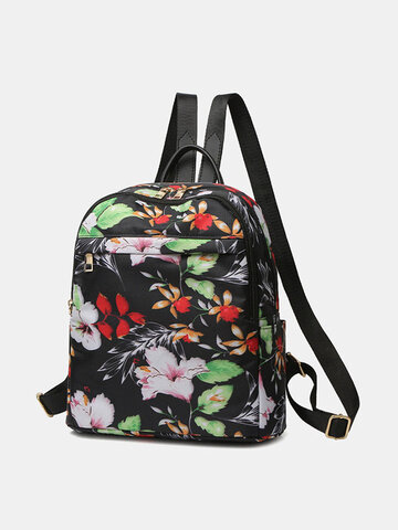 Women Flower Printed Backpack