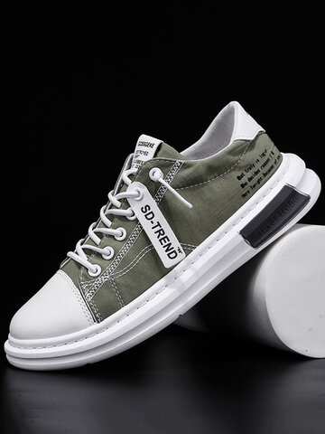 Men Ice Silk Cloth Breathable Casual Shoes