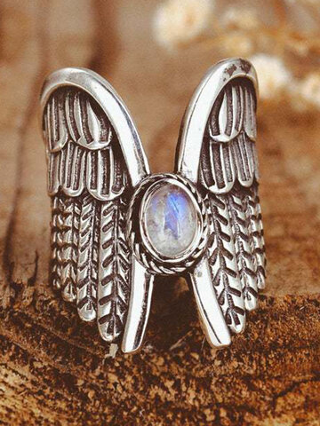 Alloy Feather Ring