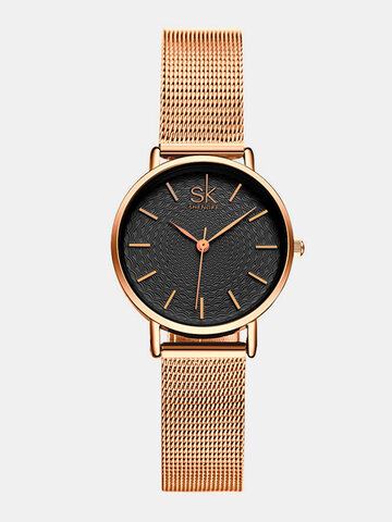 Simple Ultrafino Impermeable Mujer Watch