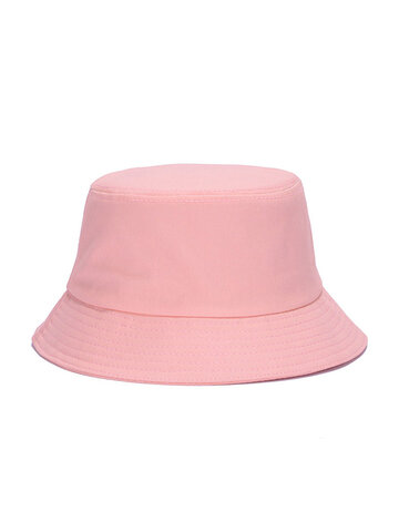 Cotton Solid Pattern Bucket Hat