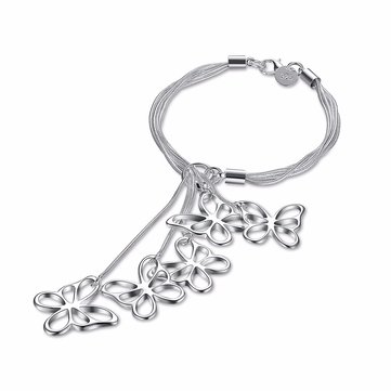 Luxury Tassel Bracelet Multilayer Chain Hollow Butterfly Women Bracelet