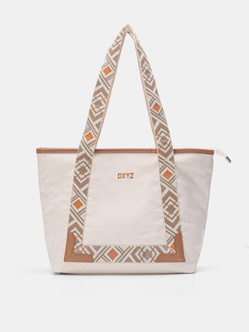 JOSEKO Women's Oxford Geometric Tote Bag
