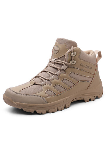 Men Outdoor Slip Resistant Casual Hiking Boots