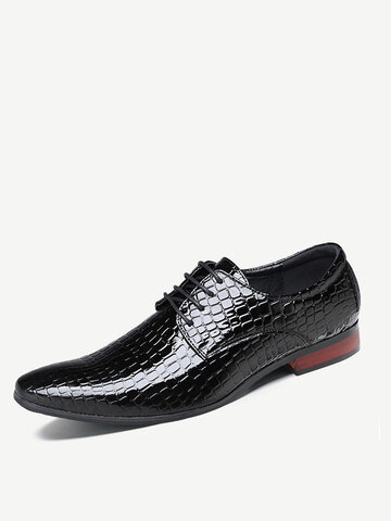 Men Stylish Leather Non-slip Formal Shoes 
