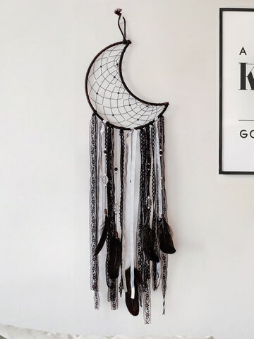 Baumwolle Schwarzer Mond Wandbehang Ornament