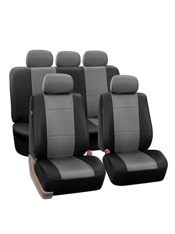 9Pcs/Set PU Leather Car Seat Detachable Covers