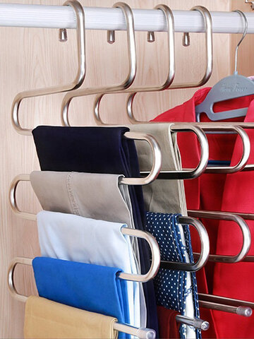 S-Type Pants Rack Multi-Function 5 Layer Hanger