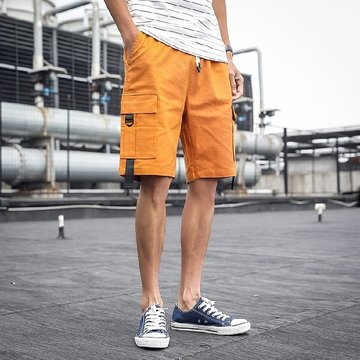 

Pants Men's Trend Season Thin Section Casual Loose Sports Cropped Trousers Five Points Pants Men's Tooling Shorts