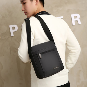 Season Men's Mini Bag Shoulder Bag Waterproof Oxford Cloth Casual Messenger Bag Canvas Travel Diagonal Small Backpack
