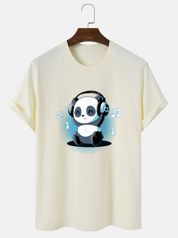Music Panda Graphic T-Shirts