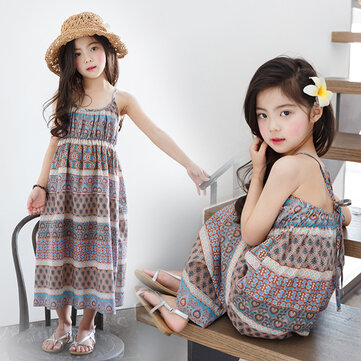 

Bohemian Style Girls Dress For 3Y-15Y, Floral