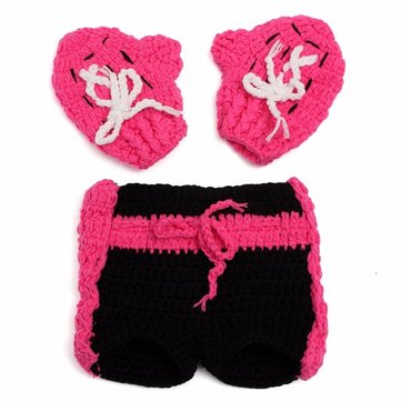 Newborn Baby Girls Boys Kids Crochet Knit Costume Photo Photography Prop Outfits