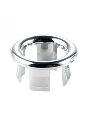 Sink Round Overflow Spare Cover Tidy Chrome Trim Bathroom Ceramic Basin Overflow Ring