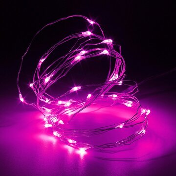 3M 4.5V 30 LED Battery Operated Silver Wire Mini Fairy String Light Multi-Color  Xmas Party Decor