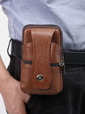 Genuine Leather  Multi-carry 6.5 Inch Phone Bag Crossbody Bag Waist Bag Belt Bag