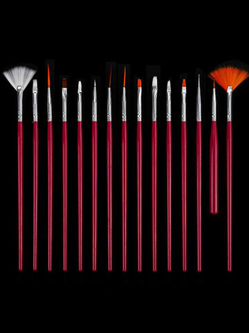 15Pcs Nail Art Brushes Set