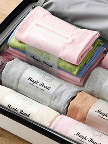 Las correas para enrollar ropa con correas autoadhesivas son convenientes para el almacenamiento de acabados de ropa del hogar con Camisa Pantalones suministros de viaje