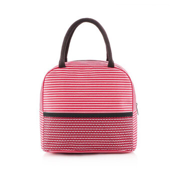 Striped Pattern Lunch Bag