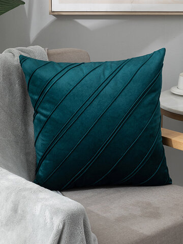 1 PC Velvet Solid Slash Decoration In Bedroom Living Room Sofa Cushion Cover Throw Pillow Cover Pillowcase
