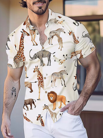 Allover Animal Print Shirts