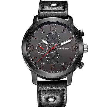 Leather Band Sport Watch