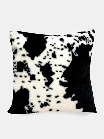 Cow Pattern Animal Pattern Plush Pillow Bedside Sofa Office Car Cushion Cover