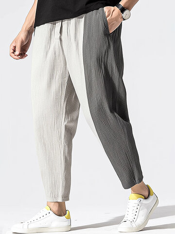 Two Tone Patchwork Pants